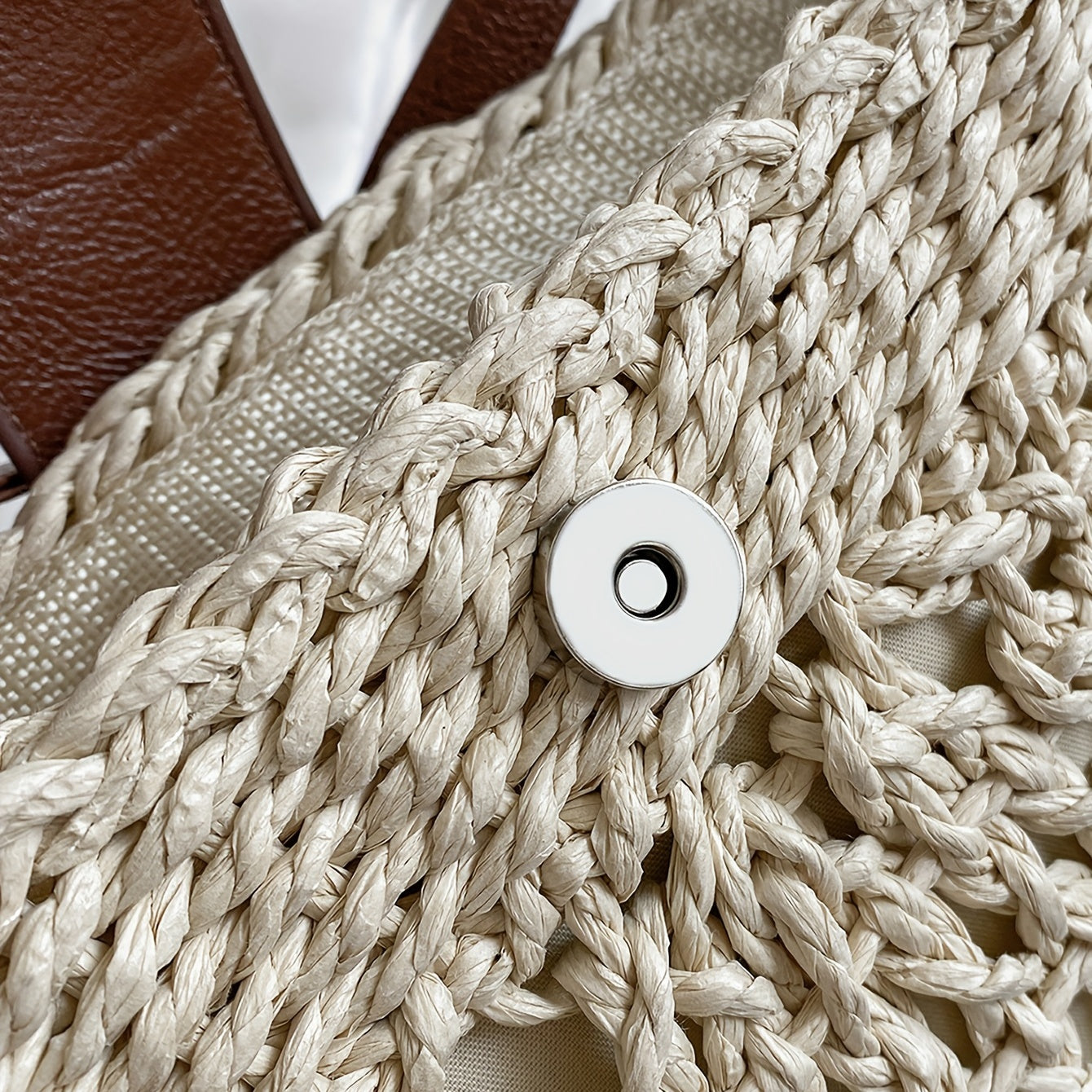 Women's Minimalist Crossbody Bag, Trendy Straw Shoulder Bag, All-Match Bag For Beach