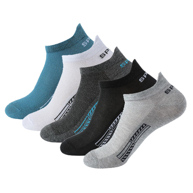 5Pairs High Quality Ankle Socks Breathable Sports Socks Mesh Casual Athletic Summer Thin Cut Short Sokken