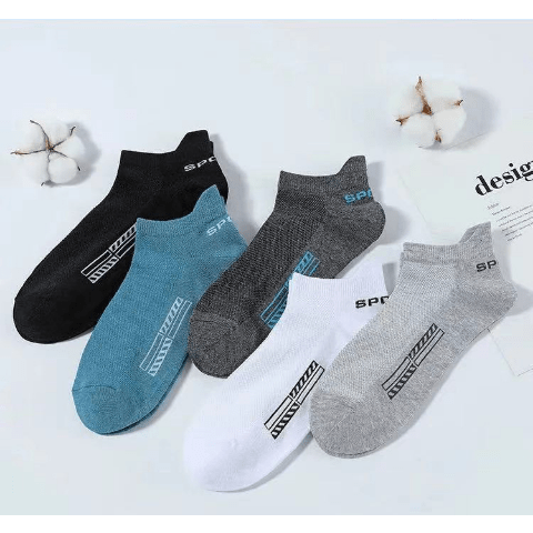 5Pairs High Quality Ankle Socks Breathable Sports Socks Mesh Casual Athletic Summer Thin Cut Short Sokken