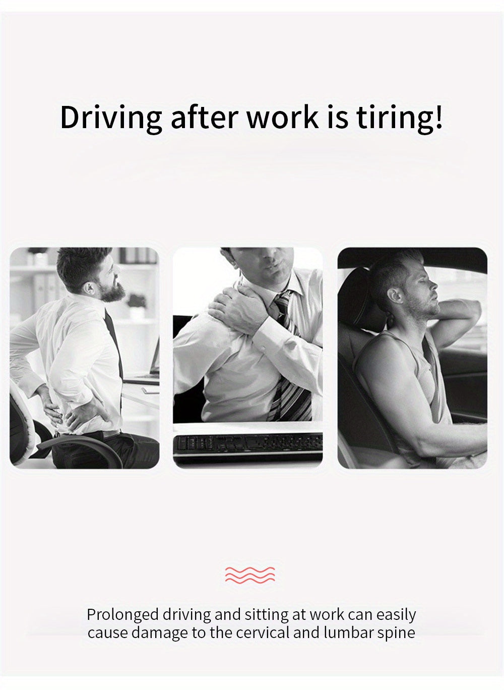 Car Seat Neck Pillow Breathable Auto Head Neck Rest Cushion, Neck Support Cervical Headrest Soft Car Pillow