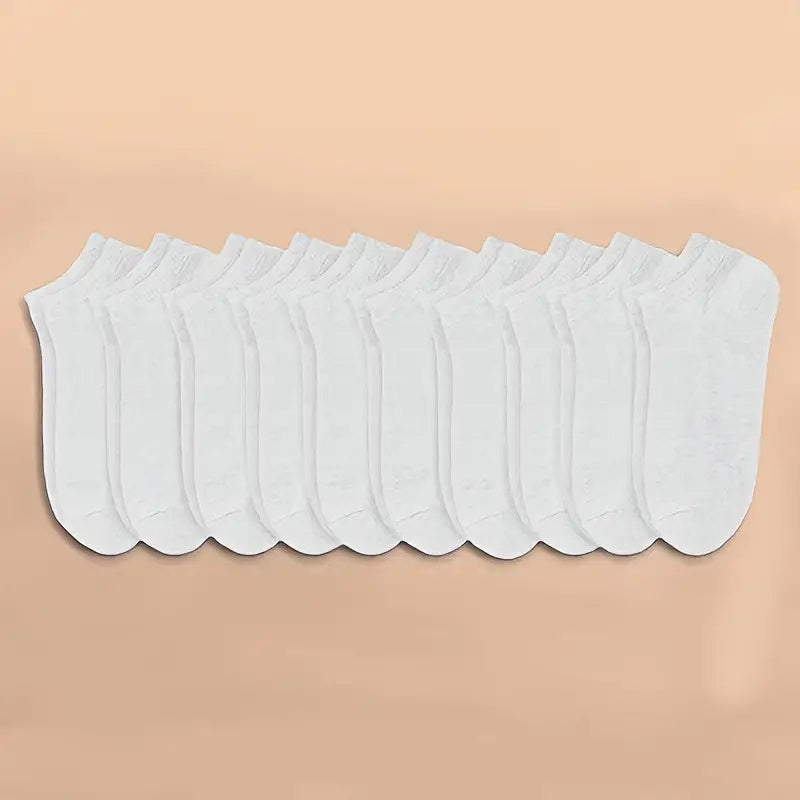 10/20/40 Pairs Of Men's Simple Solid Liner Anklets Socks, Comfy Breathable Soft Sweat Absorbent Socks For Men's Outdoor Wearing