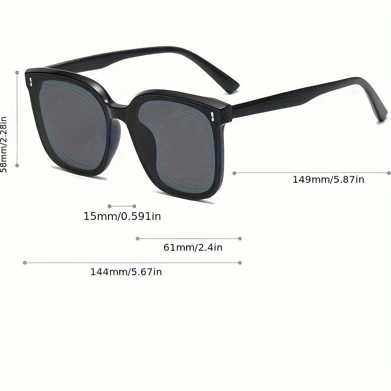 Polarized Square Fashion For Women Men Jelly Frame Sun Shades Glasses For Driving Beach Travel fashion glasses