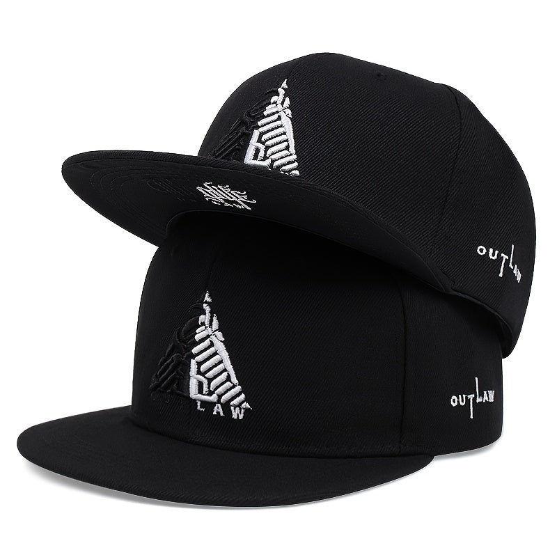 Casquette de baseball style hip-hop triangulaire pour homme (1 pièce)