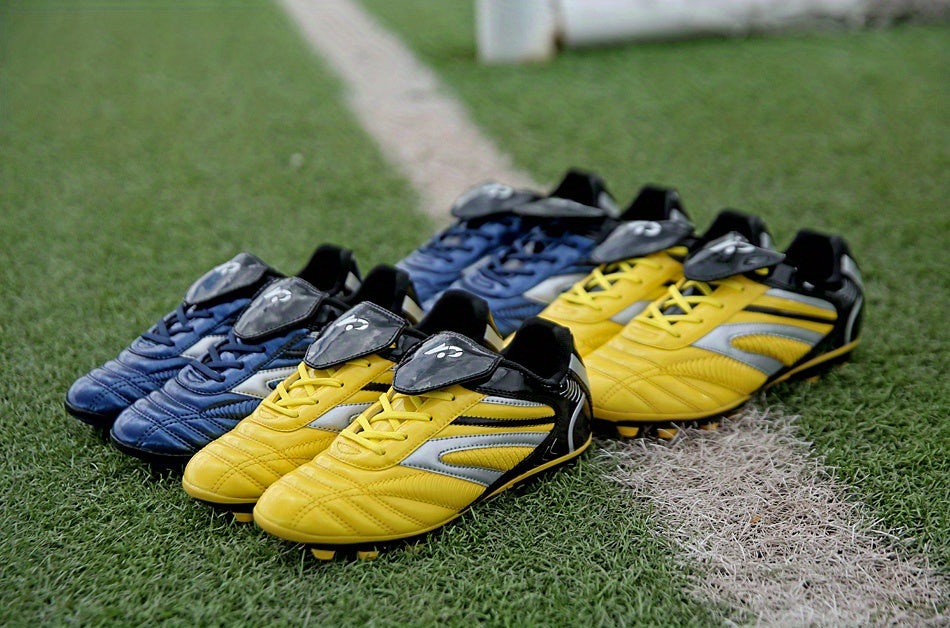 Men's Football Shoes - AG Low Top Soccer Shoes - Durable Non Slip Comfy Training Shoes For Outdoor Competition - All Seasons