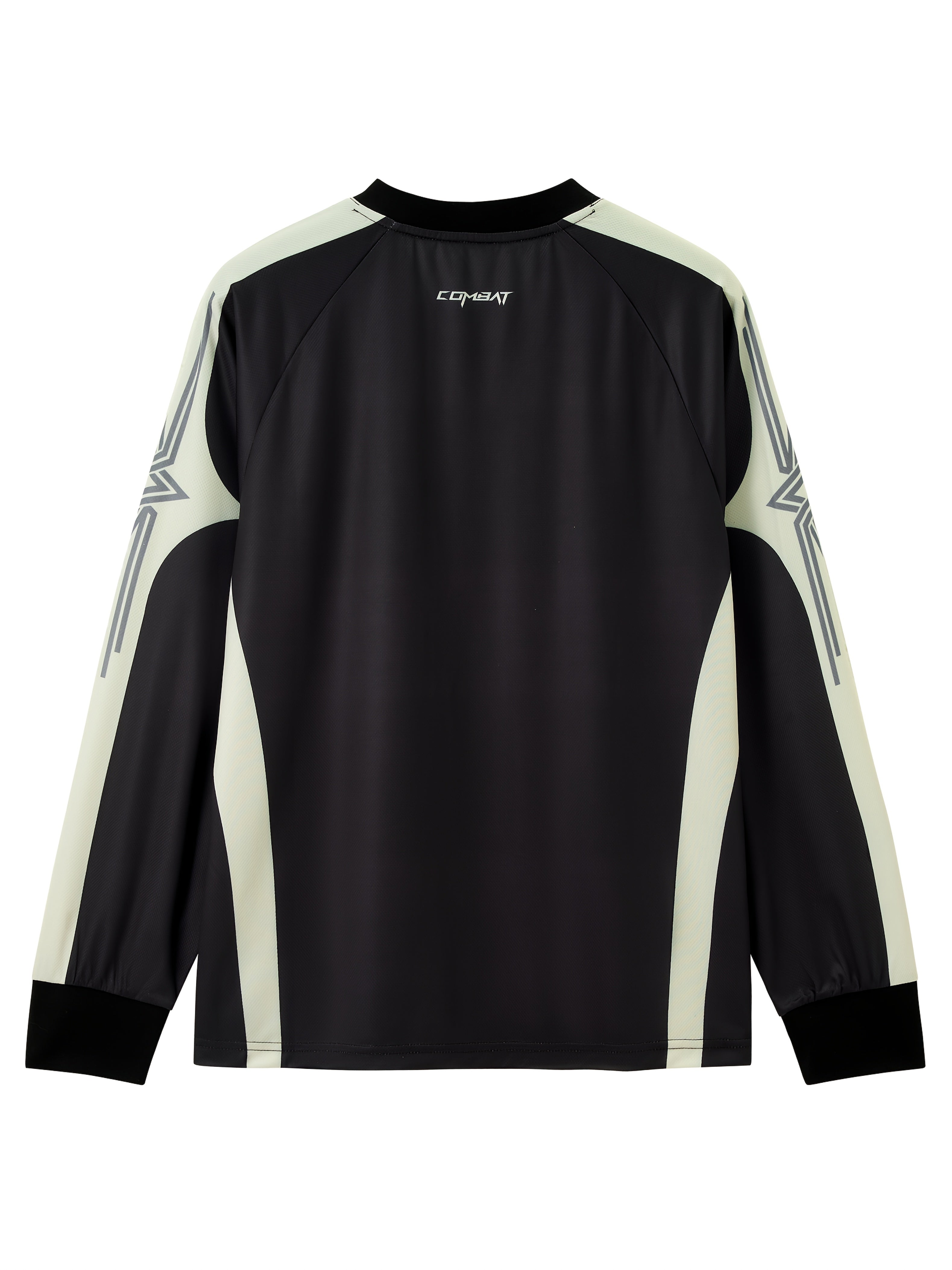 Men'S Casual Polyester Long Sleeve T-Shirt with "COMET" Print, Black & White Striped Design, Loose Fit, Sweetheart Neckline, Non-Stretch Fabric, Perfect for Spring, Summer, and Fall, Casual Wear | Sporty Casualwear | Polyeste