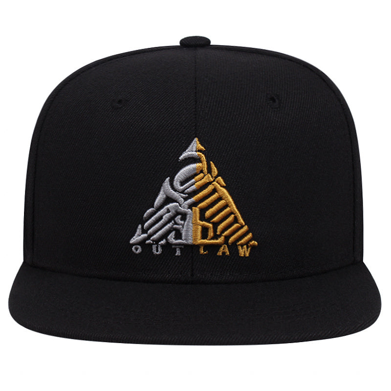 Casquette de baseball style hip-hop triangulaire pour homme (1 pièce)