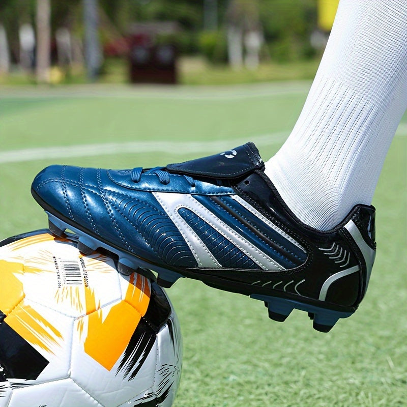 Chaussures de football pour hommes - Chaussures de football basses AG - Chaussures d'entraînement durables, antidérapantes et confortables pour la compétition en extérieur - Toutes saisons