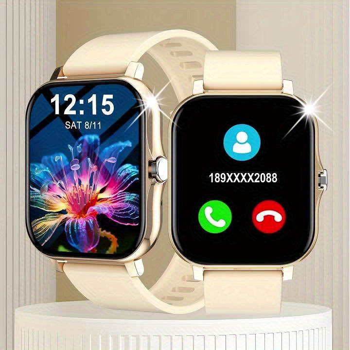 HOT 2024 New 1.83 Inch Touch Dual Strap Men's And Women's Sports Outdoor Smart Watch, Can Make/receive Calls, Step Calorie Exercise Tracker, Call Information Reminder, Multi-function Smart Watch, Wireless Connection For Andro