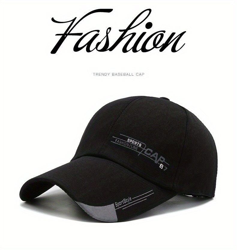 Men's Sports Sunscreen Baseball Cap Letter Print Outdoor Sun Visor Hat