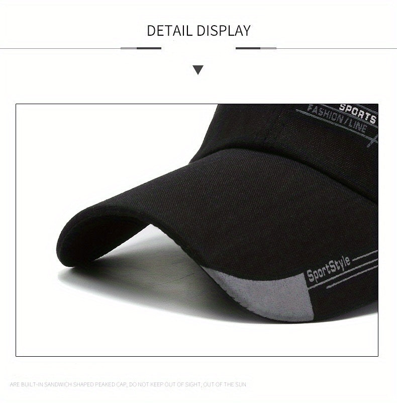 Men's Sports Sunscreen Baseball Cap Letter Print Outdoor Sun Visor Hat