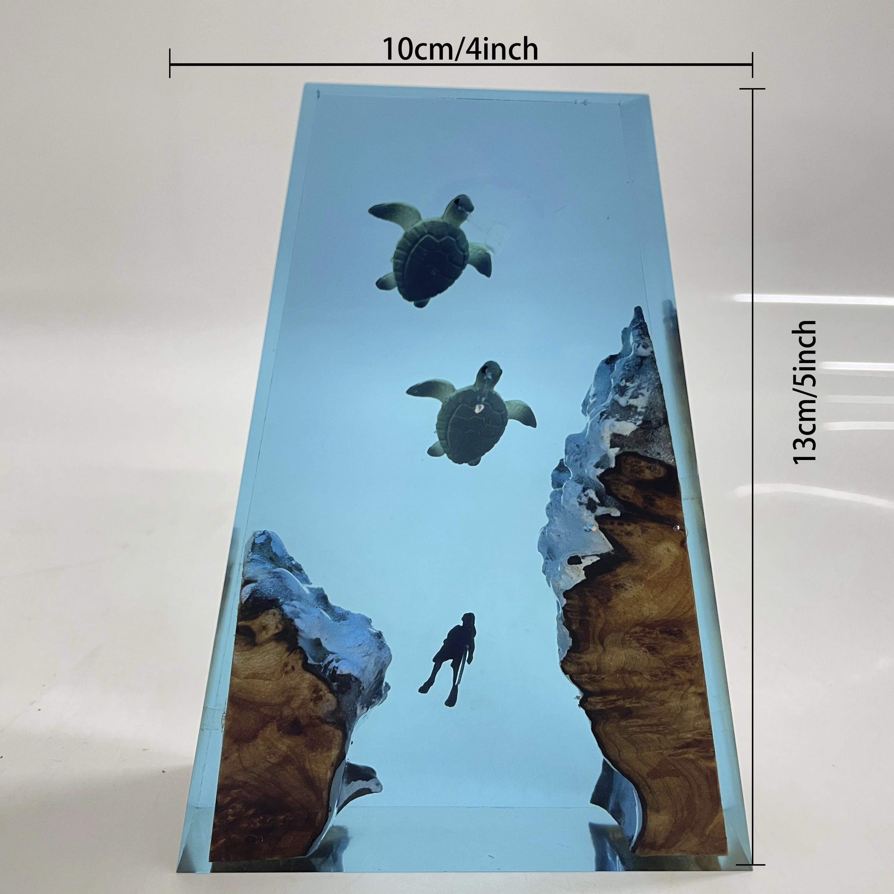 1pc Turtle Resin Lamp, Handmade Home Decor Bedside Lamp, Unique Resin Lighting For Bedside Table, Nightstand Decorations For Bedroom, Best Gift For Everyone