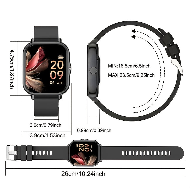 Unisex Smartwatch, Multiple Sports Modes, Compatible with iPhone and Android Systems, Best Gift Choice