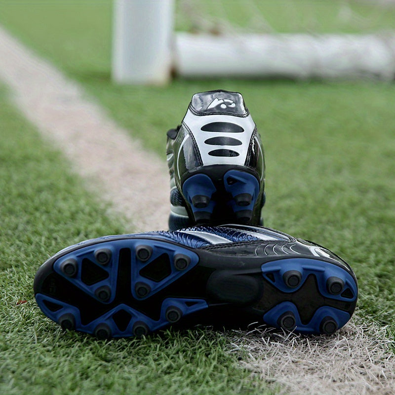 Men's Football Shoes - AG Low Top Soccer Shoes - Durable Non Slip Comfy Training Shoes For Outdoor Competition - All Seasons