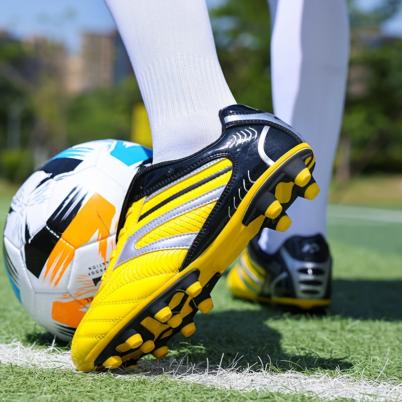 Men's Football Shoes - AG Low Top Soccer Shoes - Durable Non Slip Comfy Training Shoes For Outdoor Competition - All Seasons