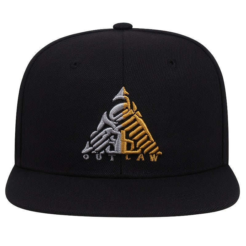 Casquette de baseball style hip-hop triangulaire pour homme (1 pièce)