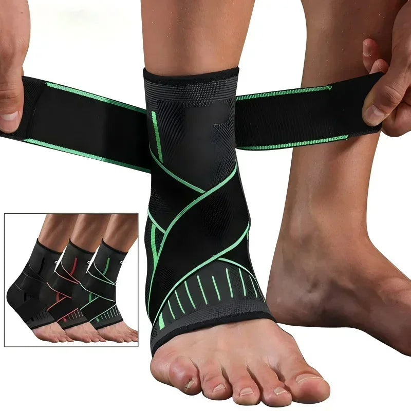 Adjustable Elastic Ankle Brace Compression Sleeve Foot Support Stabilizer for Plantar Fasciitis Achilles Tendonitis Sports Sock