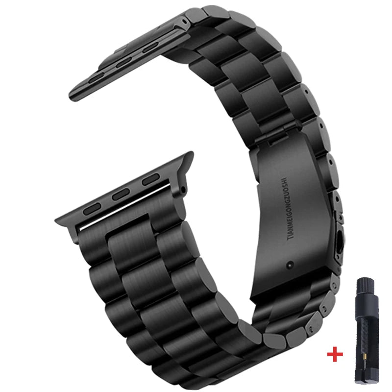 Steel Strap for Apple Watch Ultra Band 49mm 45mm  44mm 42mm 38mm 40mm 41mm Metal Sports Bracelet IWatch Series 8 7 6 Se 5 4 3