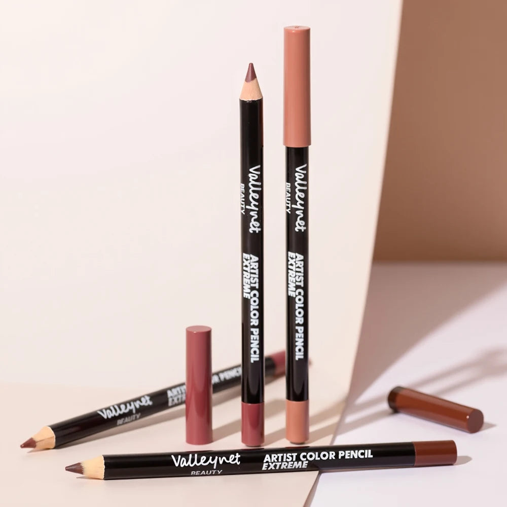 12pcs/set Matte Silky Lip Liner Set, Long-Lasting, Waterproof, Multifunctional Makeup Pencil, Daily Natural Makeup, Gift Giving