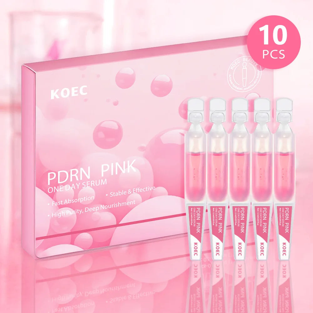 10 bottles of powdered peptide essence in one box, hydrating and moisturizing SALMON PDRN facial essence