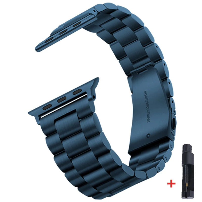 Steel Strap for Apple Watch Ultra Band 49mm 45mm  44mm 42mm 38mm 40mm 41mm Metal Sports Bracelet IWatch Series 8 7 6 Se 5 4 3
