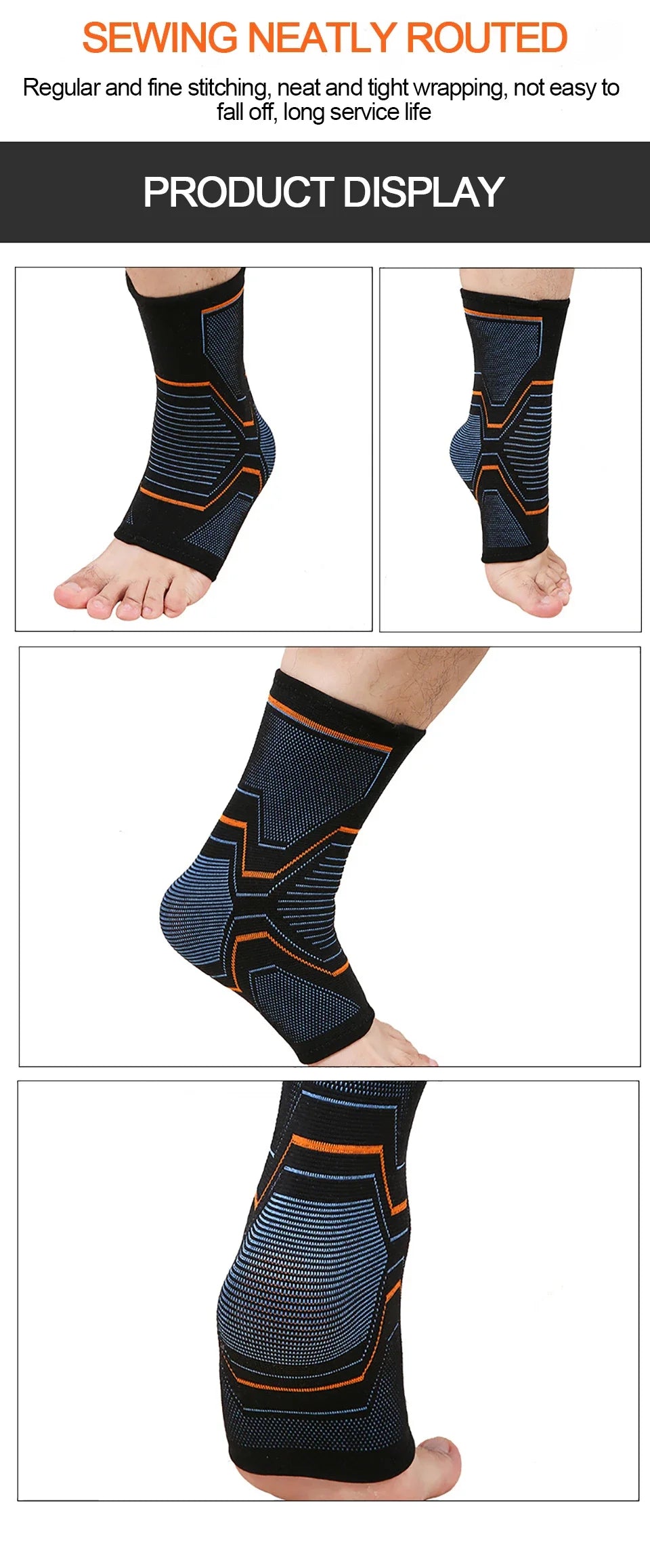 1Pcs Ankle Braces for Pain Relief,Compression Ankle Sleeves for Ankle Pain Set. Ankle Support Stabilizer for Achilles Tendonitis