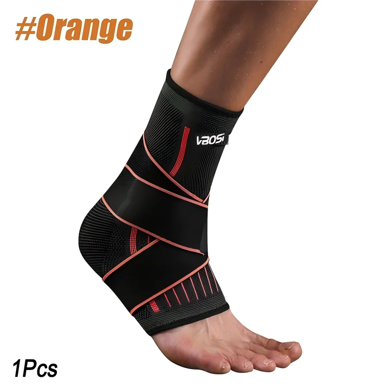 Adjustable Elastic Ankle Brace Compression Sleeve Foot Support Stabilizer for Plantar Fasciitis Achilles Tendonitis Sports Sock