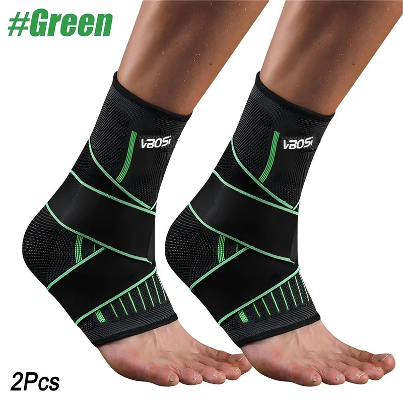 Adjustable Elastic Ankle Brace Compression Sleeve Foot Support Stabilizer for Plantar Fasciitis Achilles Tendonitis Sports Sock