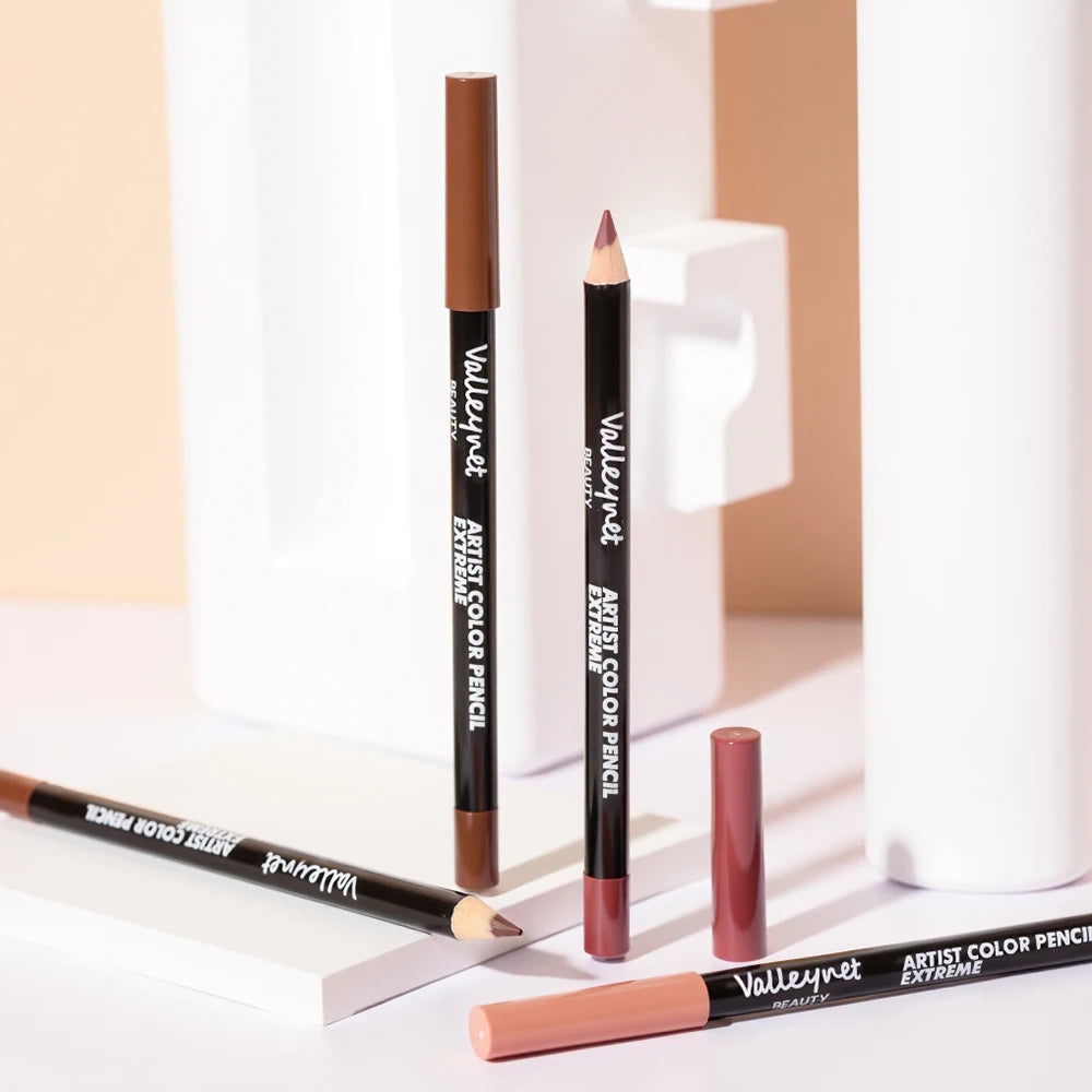 12pcs/set Matte Silky Lip Liner Set, Long-Lasting, Waterproof, Multifunctional Makeup Pencil, Daily Natural Makeup, Gift Giving