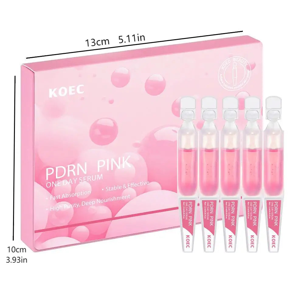 10 bottles of powdered peptide essence in one box, hydrating and moisturizing SALMON PDRN facial essence
