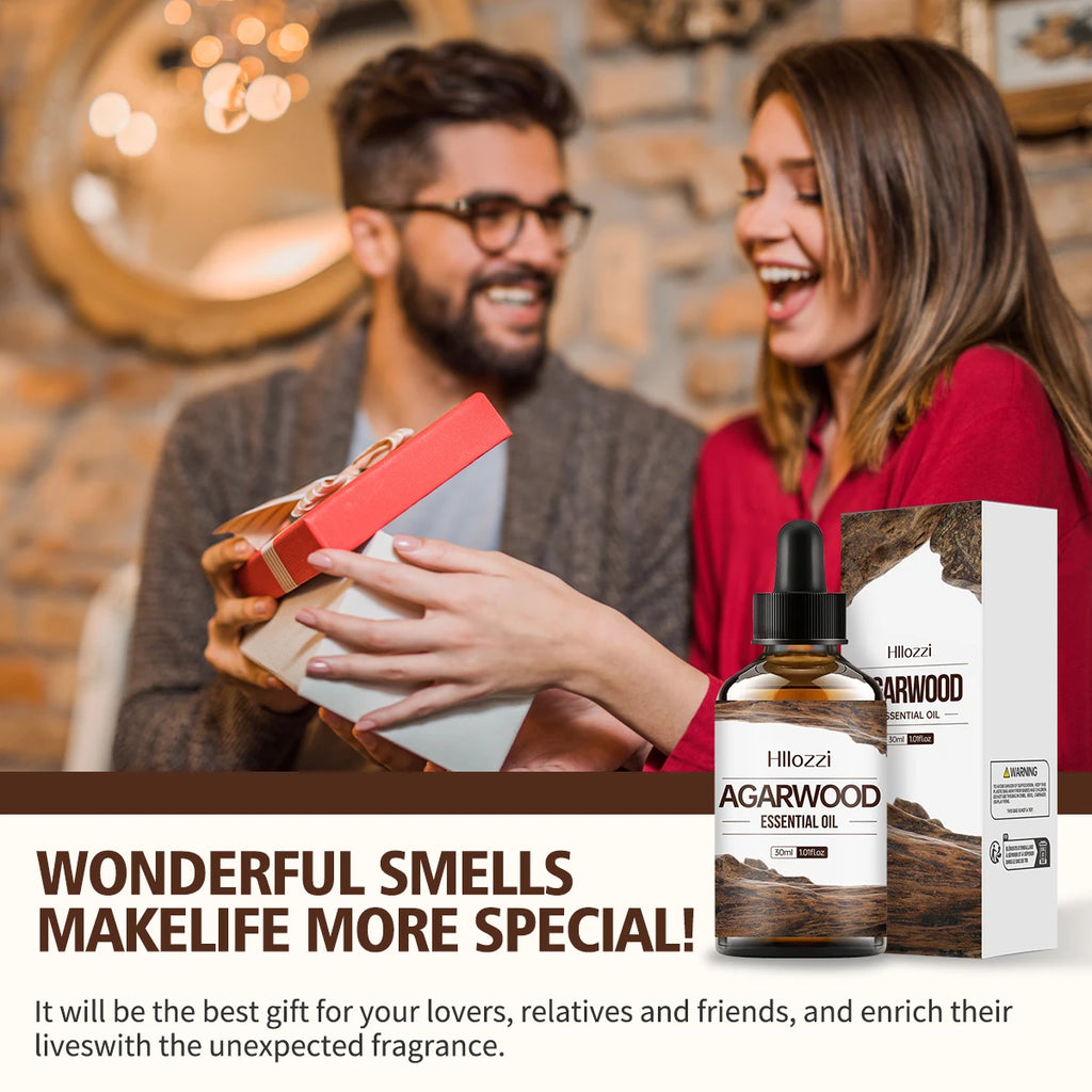 30ml agarwood essential oil pure essential oil rich in flavor aromatherapy massage humidifier car DIY