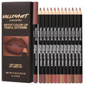 12pcs/set Matte Silky Lip Liner Set, Long-Lasting, Waterproof, Multifunctional Makeup Pencil, Daily Natural Makeup, Gift Giving