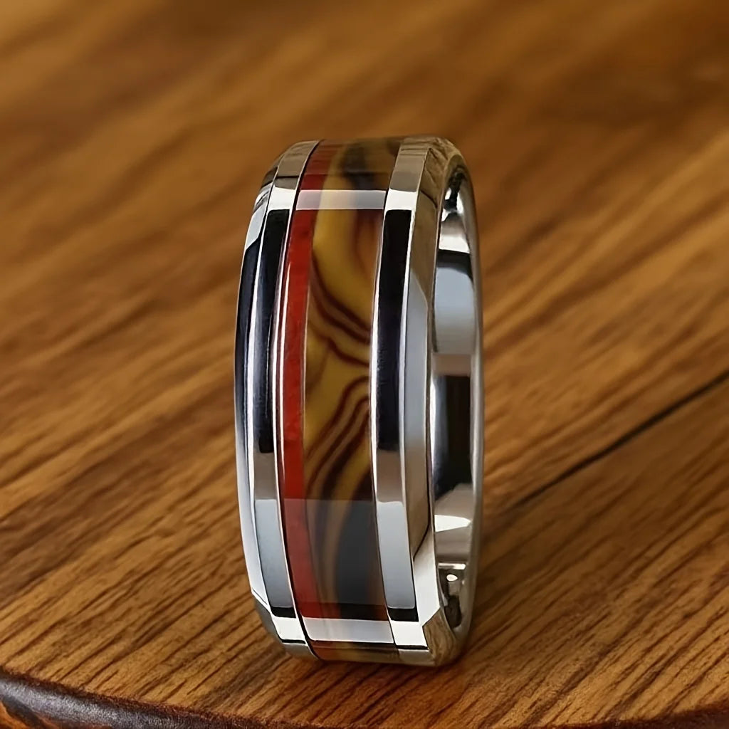 Accessoires pour hommes : Nouveautés Bagues Tendances Bijoux 2025 Bagues en acier inoxydable de qualité Cadeau pour votre copine Accessoires pour femmes