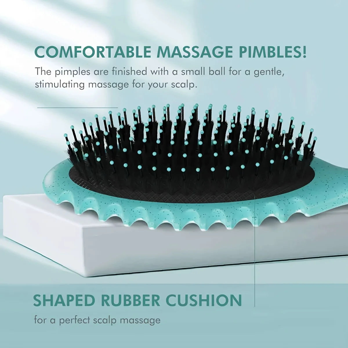 1pc Candy Comb Wet Curly Hair Brush Defining Curl Hair Brush Soft Bristles with Prongs Shaping Salon Styling Tools for Women