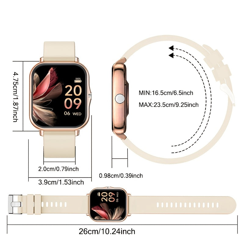 Unisex Smartwatch, Multiple Sports Modes, Compatible with iPhone and Android Systems, Best Gift Choice