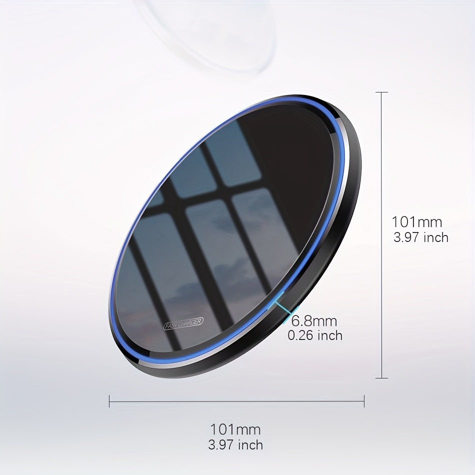 Wireless Charger For IPhone 15 14 13 12 Pro Max Mini 11 XS XR X 8 Plus For Airpods 3 15W Fast Wireless Charging Pad For Samsung Galaxy S24/S23/S23 Ultra/S22/S22+/S22 Ultra/S21/S21+/S21 Utral/S20/S20+/S10/S10+/S9/S9+/S8/S8+, N