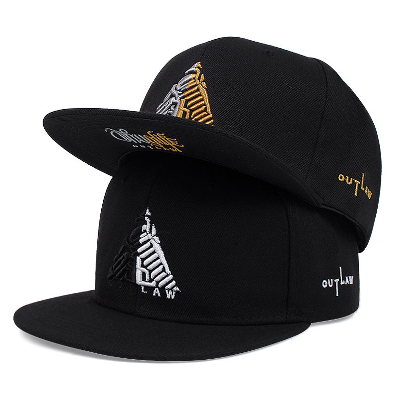Casquette de baseball style hip-hop triangulaire pour homme (1 pièce)