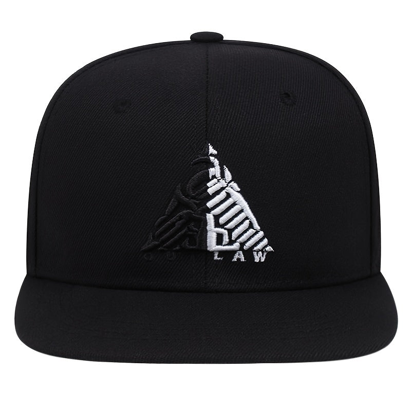 Casquette de baseball style hip-hop triangulaire pour homme (1 pièce)