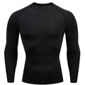 Men'S PRO Sports Quick-Dry Fitness Top | Long Sleeve, High Stretch, Crew Neck, Moisture Wicking, Suitable for Running, Training, and Casual Wear