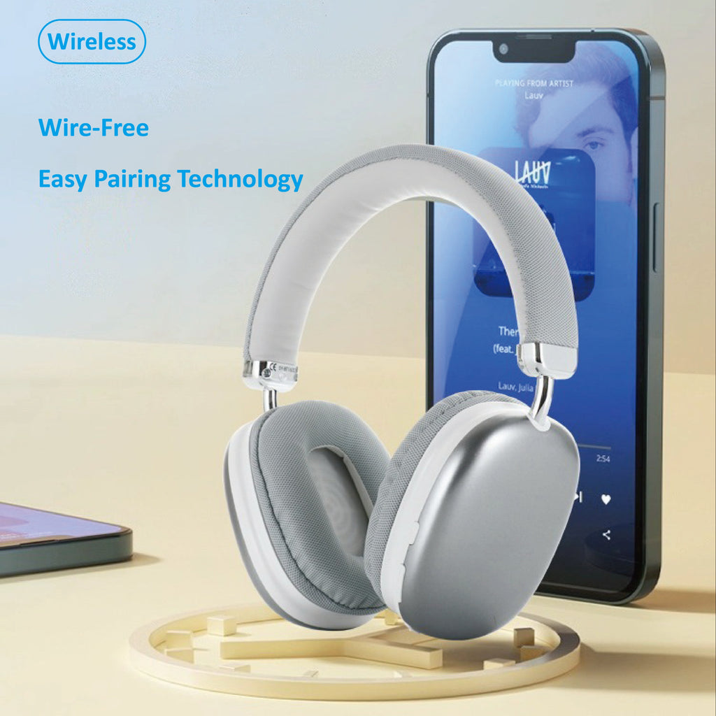 Upgraded High-Quality Wireless Headphones, Lightweight Foldable Earphones with Built-In Microphone, Compatible with 3.5Mm Audio Cable, Travel Work Stereo Laptop Phone, Ios Wireless Gaming Headset, Christmas Gift