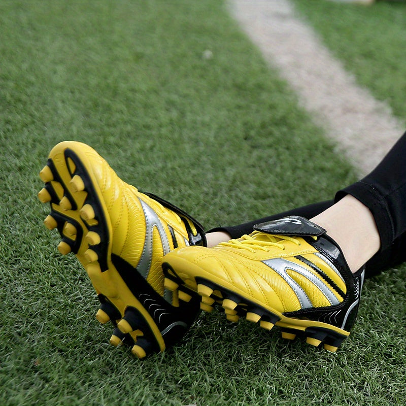 Men's Football Shoes - AG Low Top Soccer Shoes - Durable Non Slip Comfy Training Shoes For Outdoor Competition - All Seasons