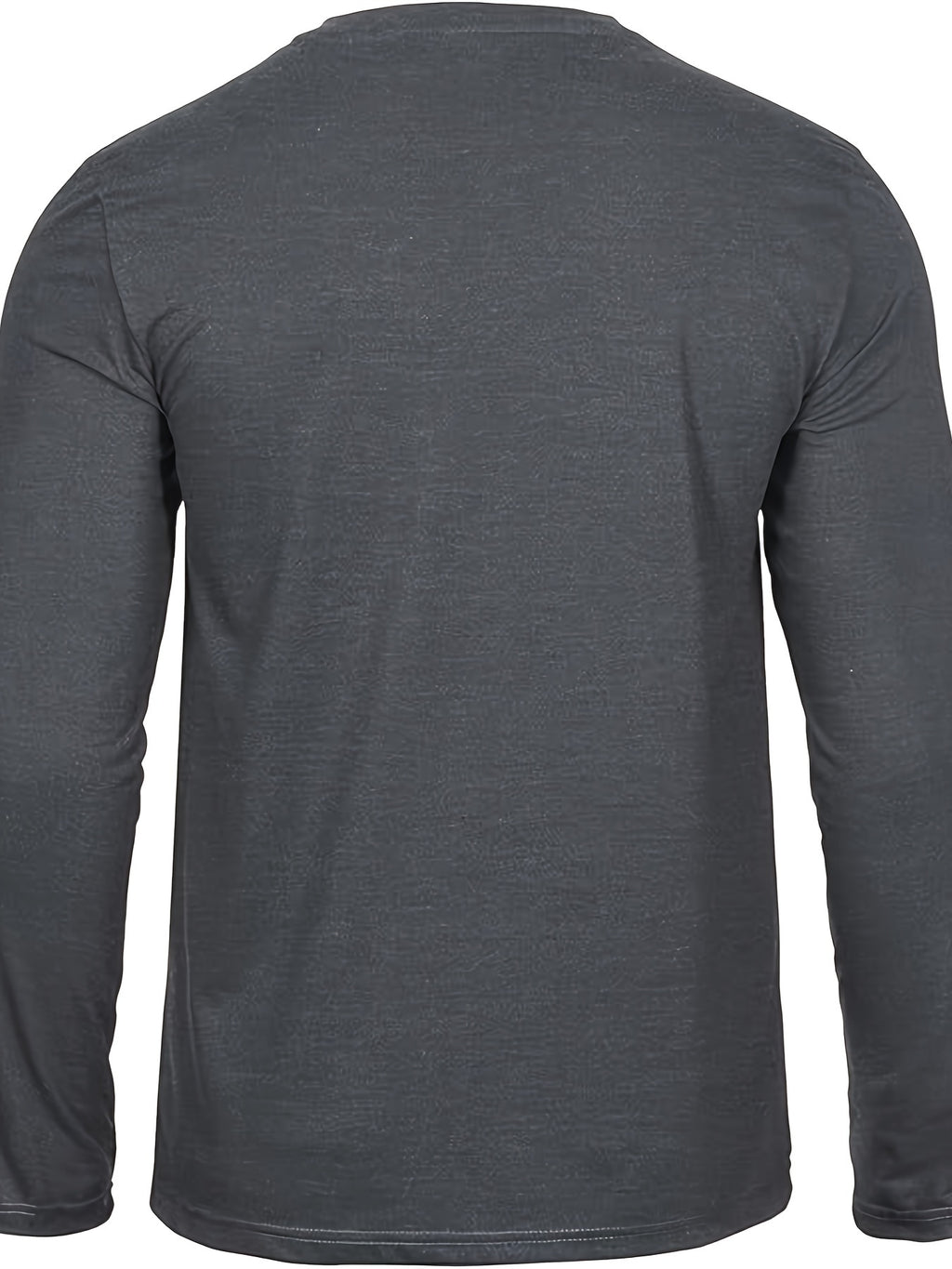 3pcs Men's 100% Cotton Long Sleeve T-Shirts with Lettered Applique Logos - Round Neck Casual Streetwear, Spring/Fall Wardrobe in Breathable Fabric for Casual Attire (3pcs Pack)