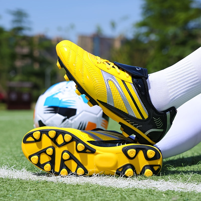 Chaussures de football pour hommes - Chaussures de football basses AG - Chaussures d'entraînement durables, antidérapantes et confortables pour la compétition en extérieur - Toutes saisons