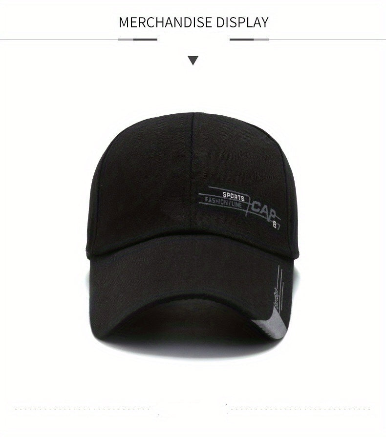 Men's Sports Sunscreen Baseball Cap Letter Print Outdoor Sun Visor Hat
