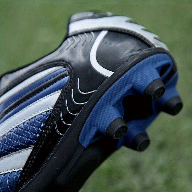 Men's Football Shoes - AG Low Top Soccer Shoes - Durable Non Slip Comfy Training Shoes For Outdoor Competition - All Seasons