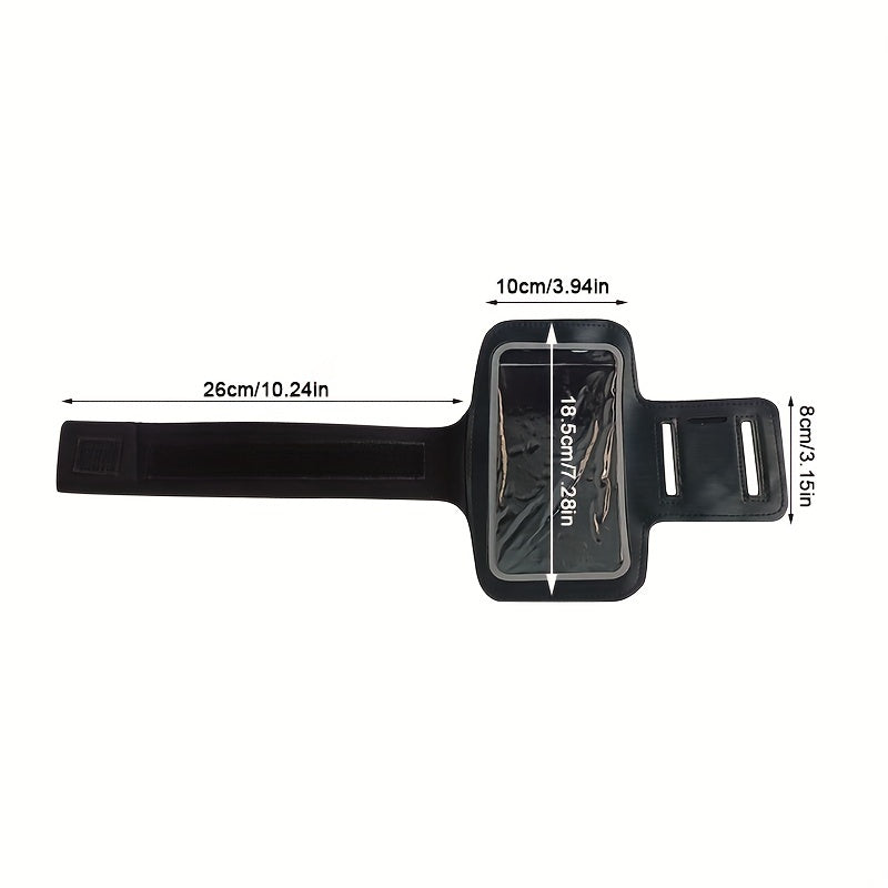 1pc Universal Cell Phone Adjustable Armband, 16.51 Cm Cycling Mobile Phone Bag For Running Walking Hiking, Outdoor Accessories