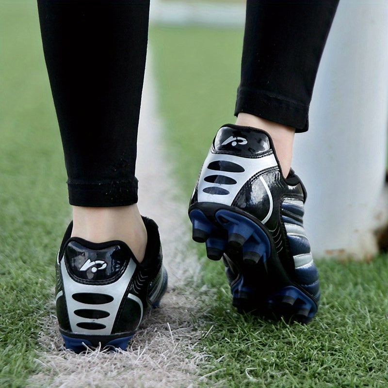 Men's Football Shoes - AG Low Top Soccer Shoes - Durable Non Slip Comfy Training Shoes For Outdoor Competition - All Seasons